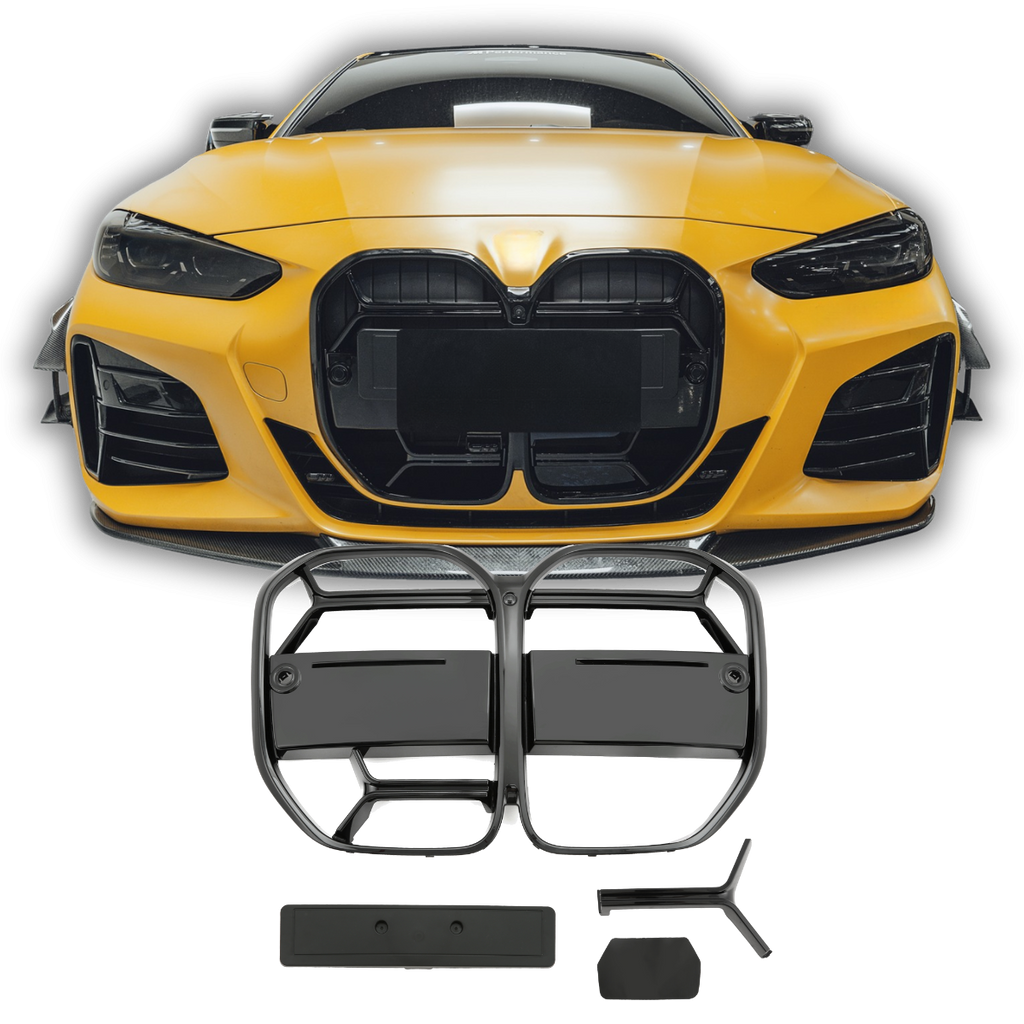 Kühlergrill Schwarz Glanz - passend für BMW 4er G22 G23 V1