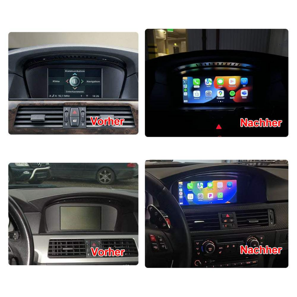 Wireless Apple CarPlay & Android Auto Display - passend für BMW 3er E90 E91 E92 E93 (CCC & CIC)