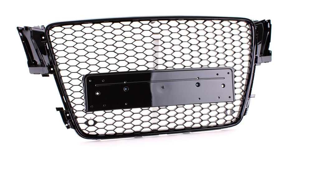 Wabengrill Schwarz glänzend – passend für Audi A5 8T