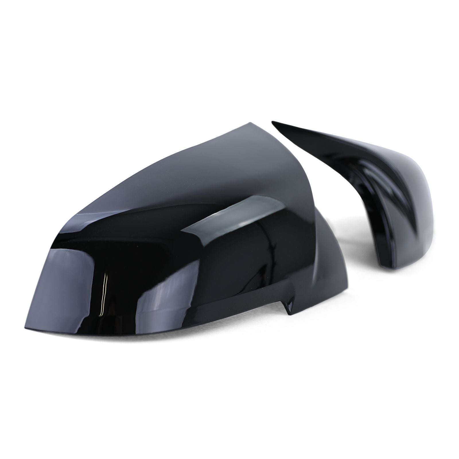 Spiegelkappen passend für BMW 1er F20 F21 Schwarz Glanz