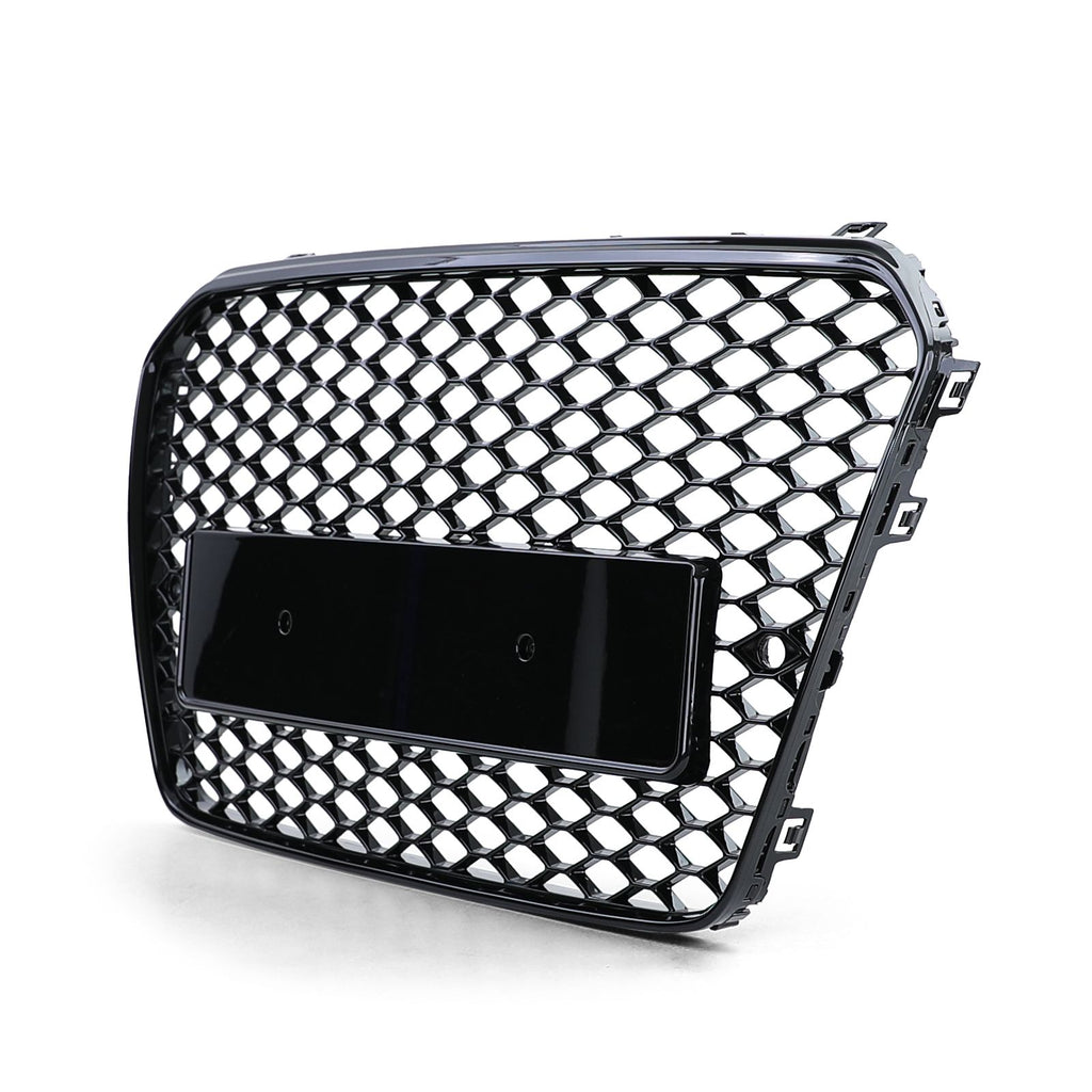 Wabengrill Schwarz glänzend – passend für Audi A5 B8 Facelift