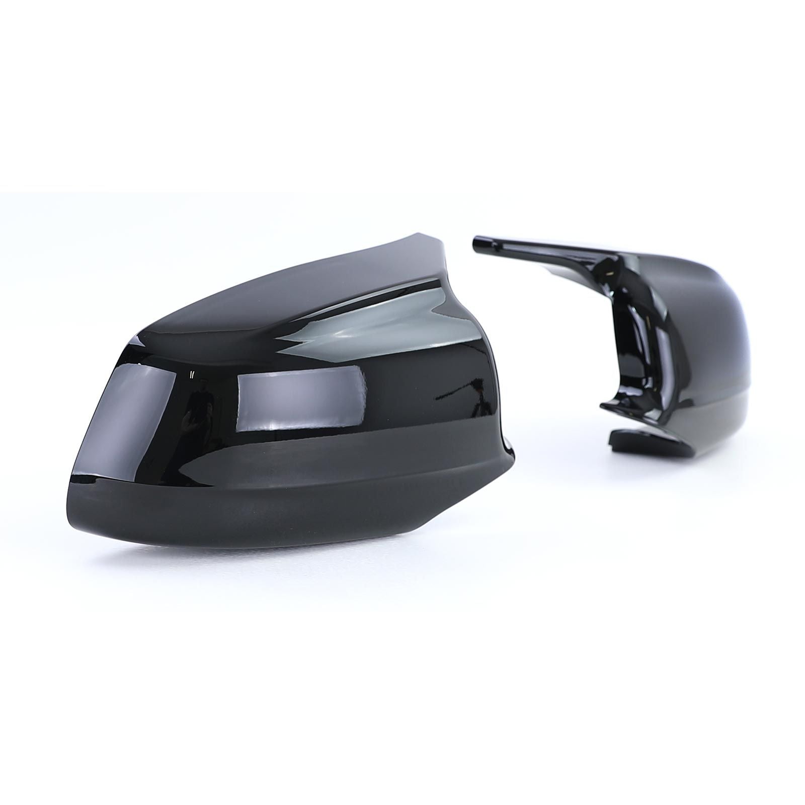 Spiegelkappen passend für BMW 5er F10 F11 Vorfacelift Schwarz Glanz