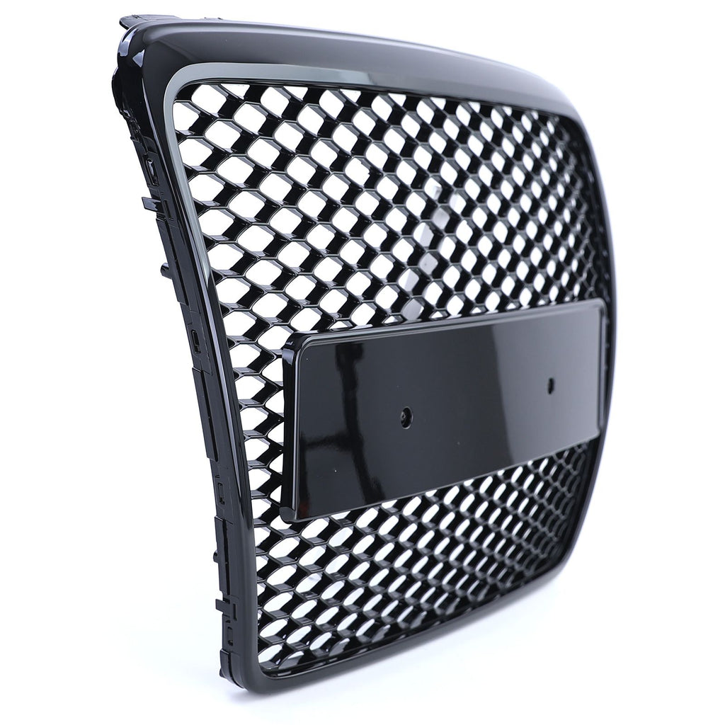 Wabengrill Schwarz glänzend – passend für Audi A6 C6 Facelift