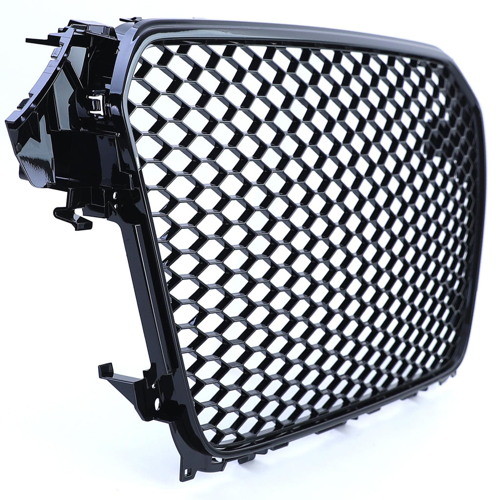 Wabengrill Schwarz glänzend – passend für Audi A4 B8 Facelift