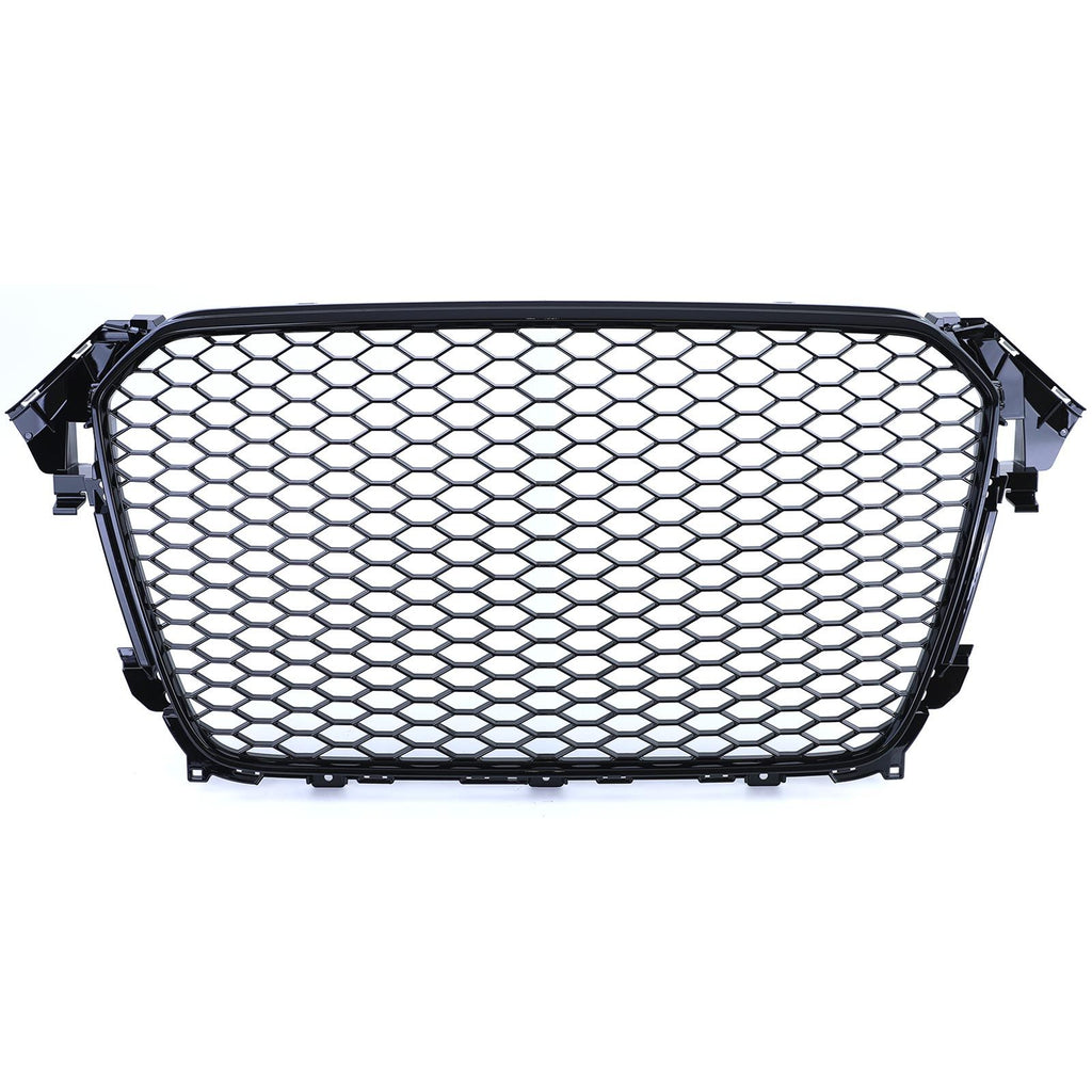 Wabengrill Schwarz glänzend – passend für Audi A4 B8 Facelift