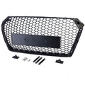 Wabengrill Schwarz glänzend – passend für Audi A4 B9 Vorfacelift