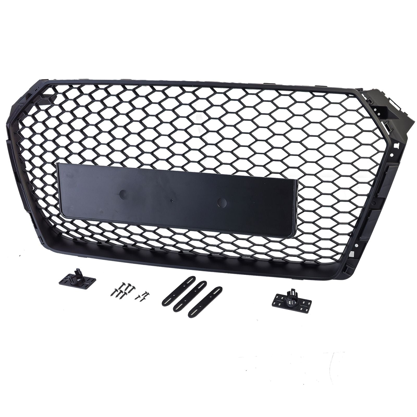 Wabengrill Schwarz glänzend – passend für Audi A4 B9 Vorfacelift