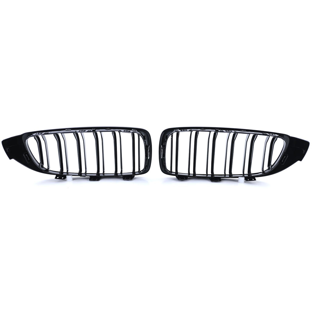 Kühlergrill Doppelsteg Schwarz glänzend – passend für BMW 4er F32/F33/F36