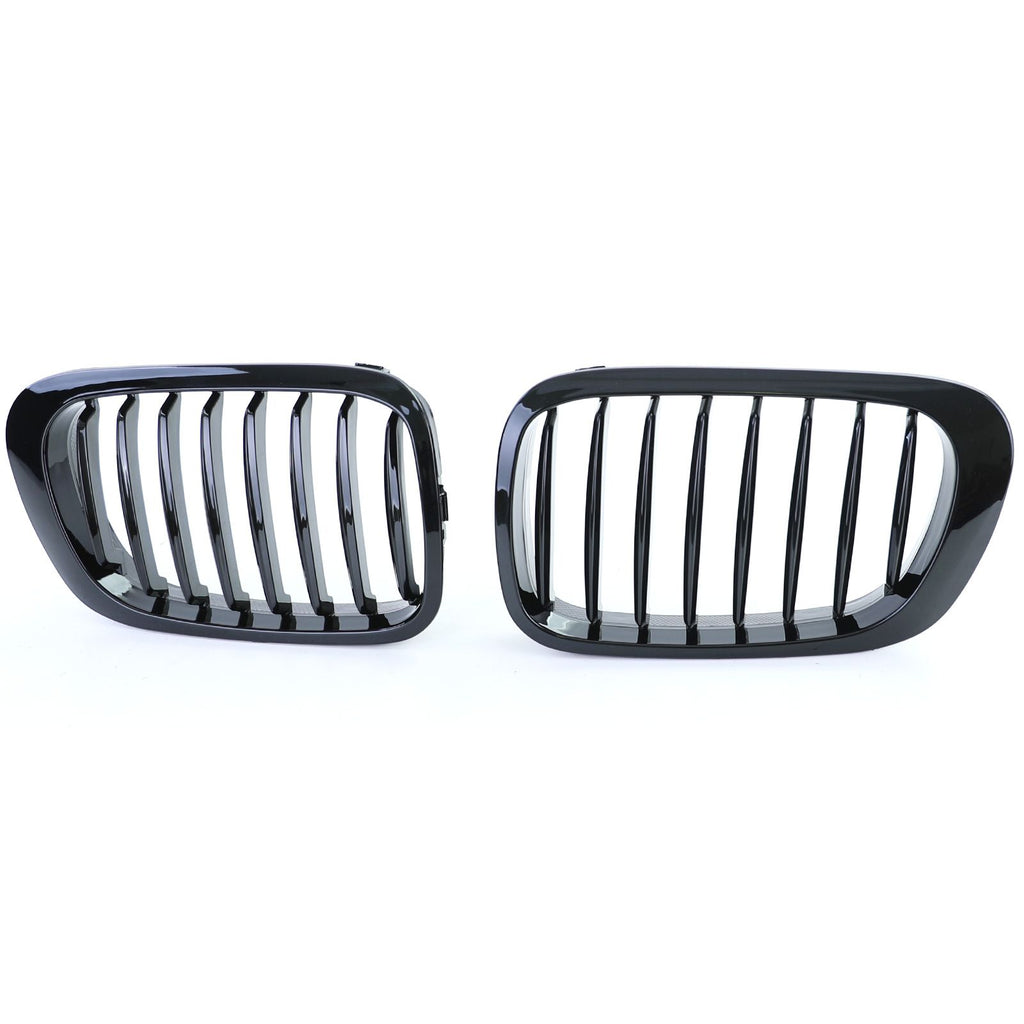 Kühlergrill Schwarz glänzend – passend für BMW 3er E46 Coupé/Cabrio Vorfacelift