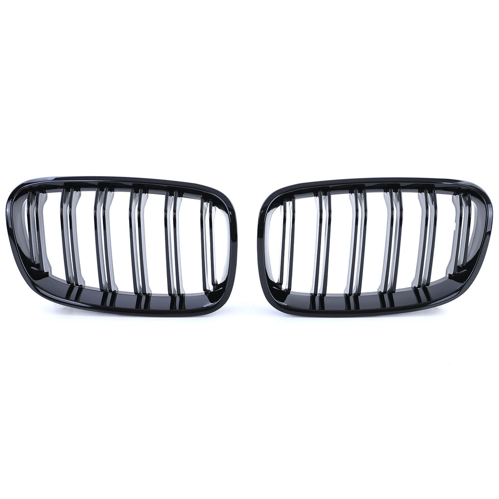 Kühlergrill Doppelsteg Schwarz glänzend – passend für BMW 1er F20/F21 Vorfacelift