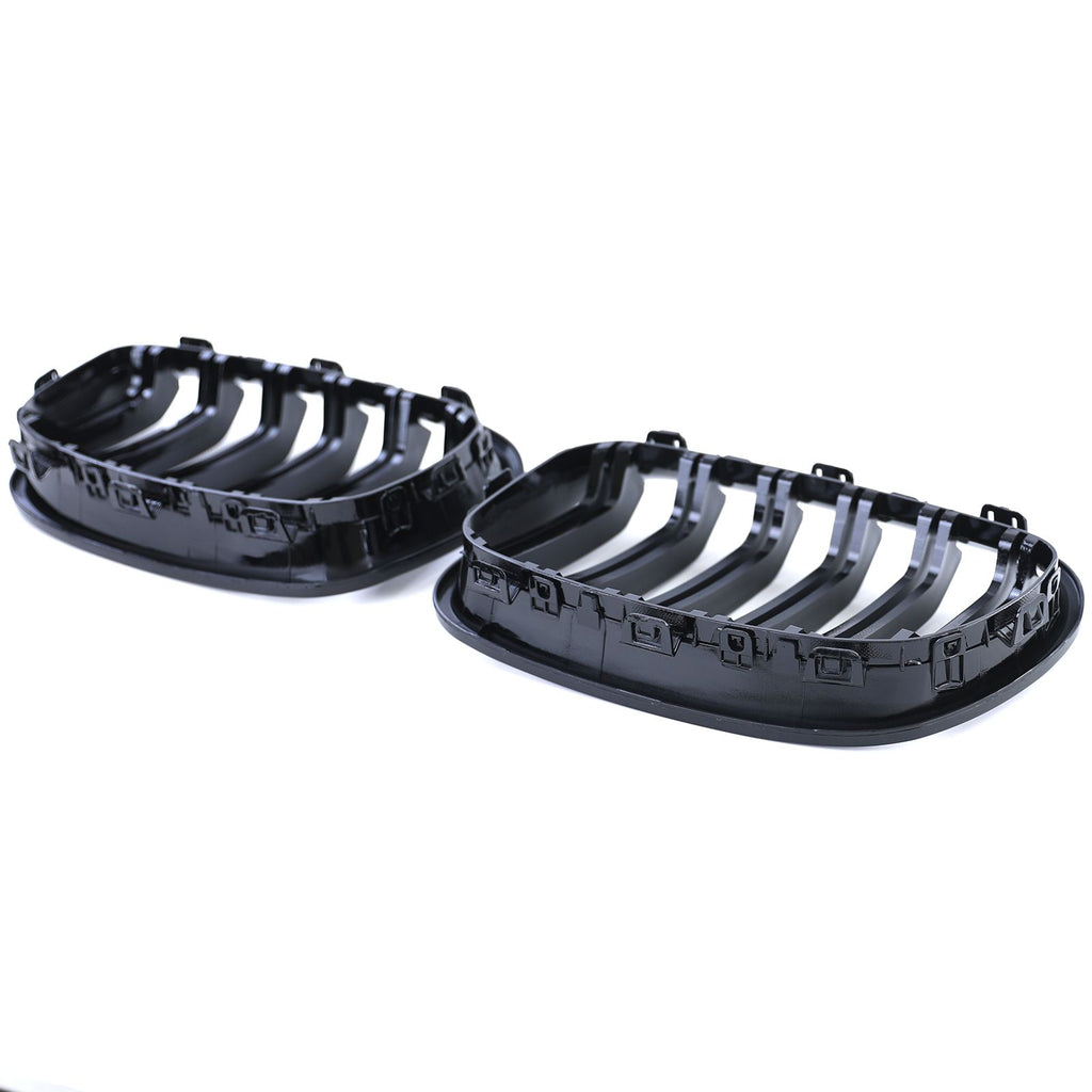 Kühlergrill Doppelsteg Schwarz glänzend – passend für BMW 1er F20/F21 Vorfacelift