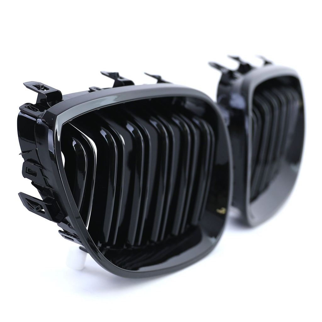 Kühlergrill Doppelsteg Schwarz glänzend – passend für BMW 5er E60/E61