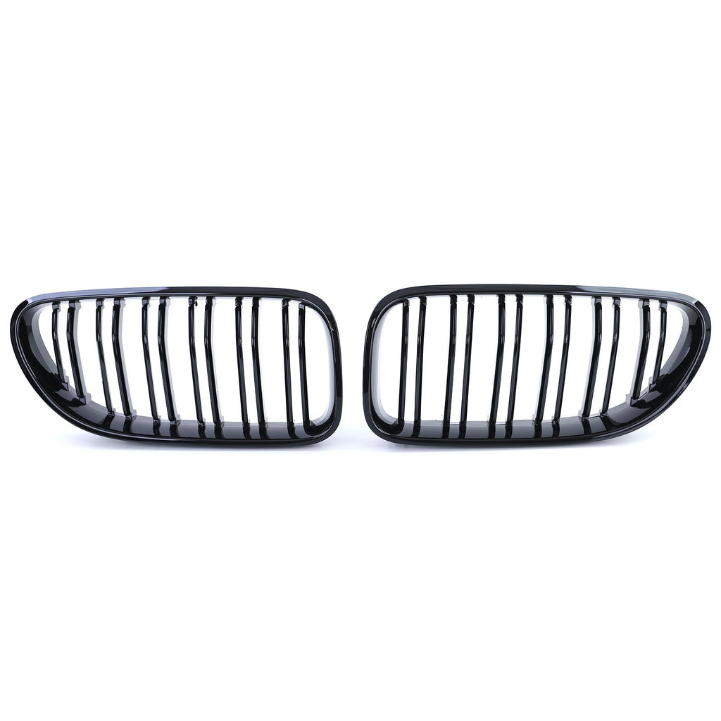 Kühlergrill Doppelsteg Schwarz glänzend – passend für BMW 6er F06/F12/F13