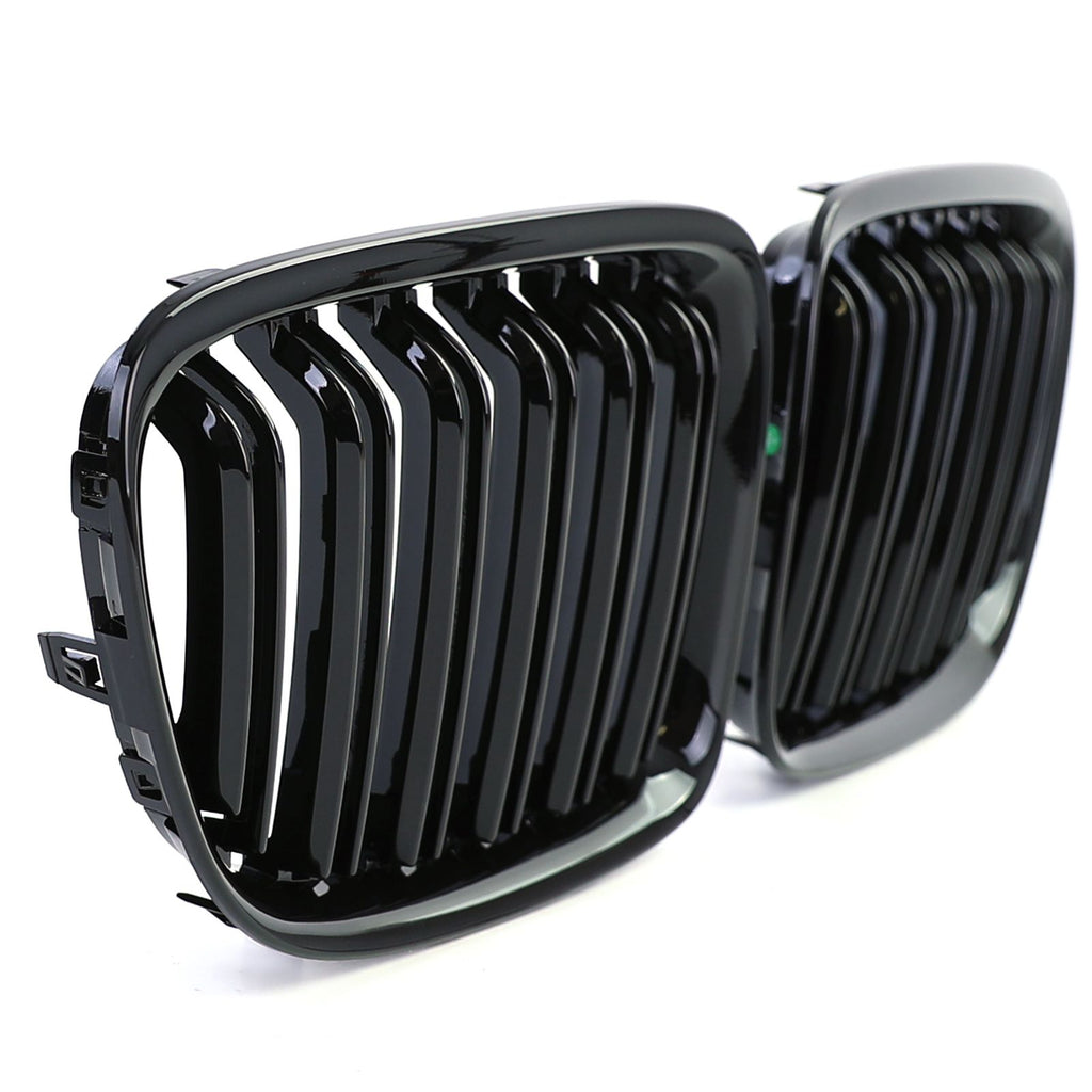 Kühlergrill Doppelsteg Schwarz glänzend – passend für BMW X1 E84