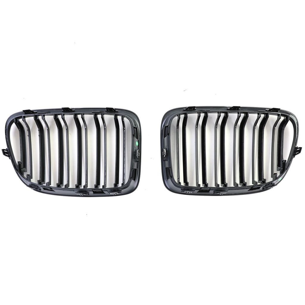 Kühlergrill Doppelsteg Schwarz glänzend – passend für BMW X1 E84