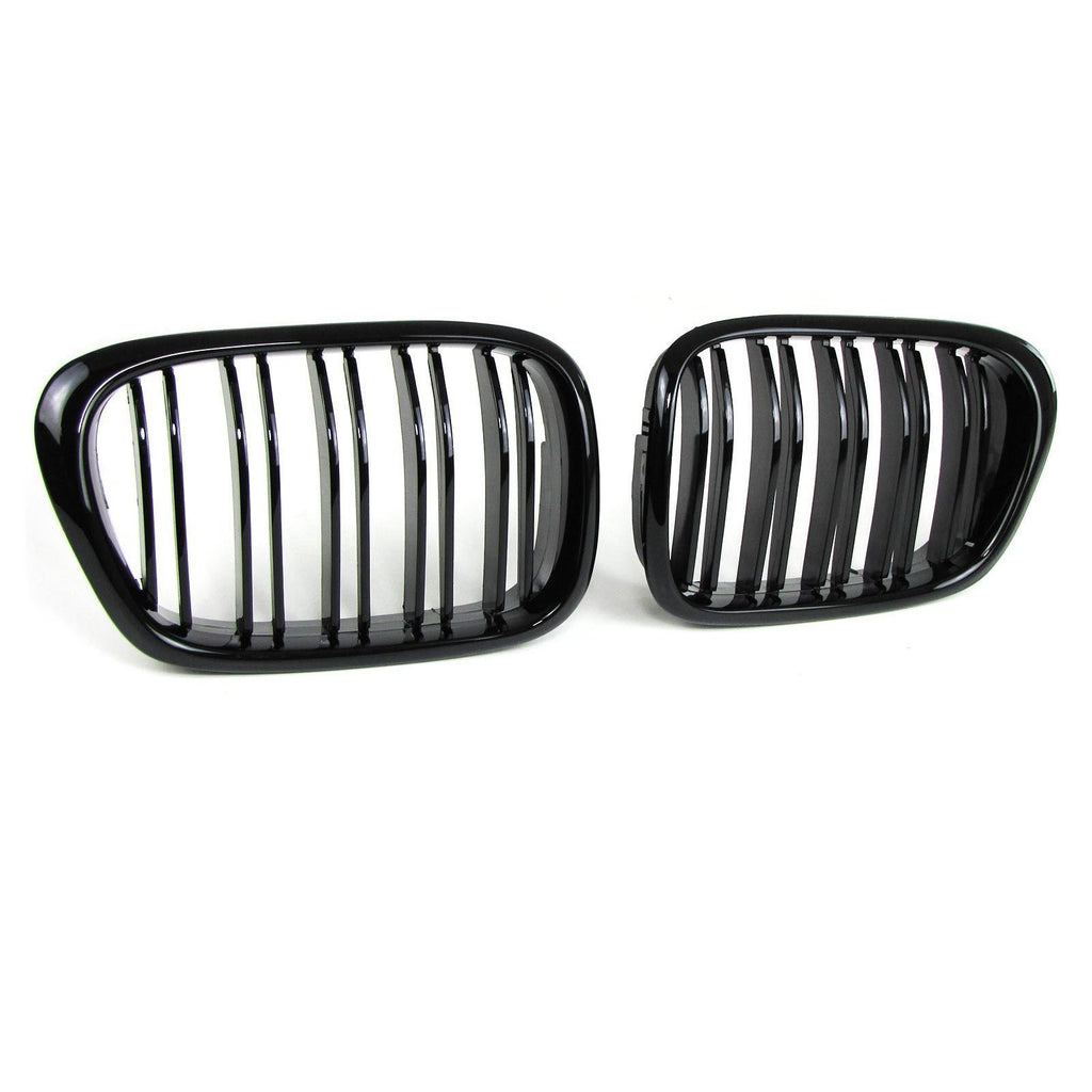 Kühlergrill Doppelsteg Schwarz glänzend – passend für BMW 5er E39