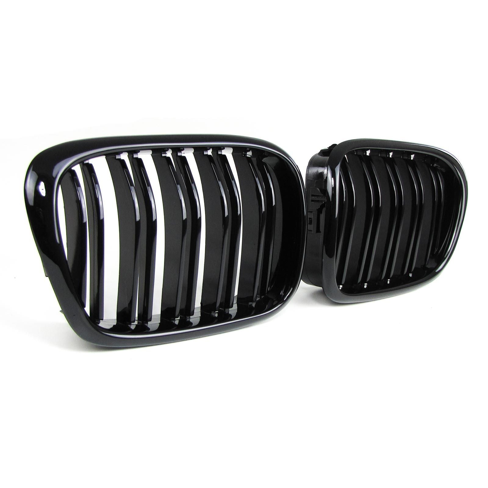 Kühlergrill Doppelsteg Schwarz glänzend – passend für BMW 5er E39