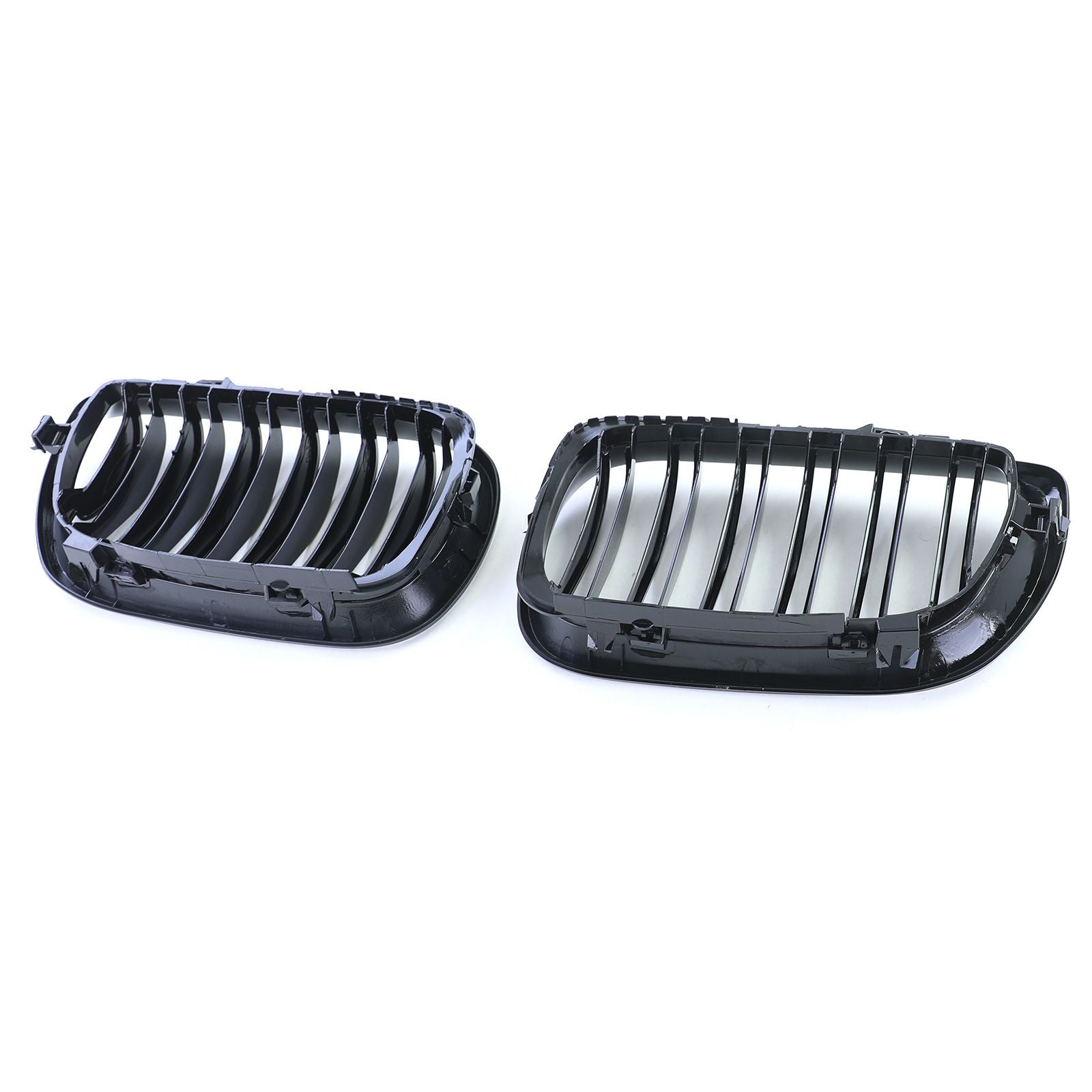 Kühlergrill Doppelsteg Schwarz glänzend – passend für BMW 3er E46 Limousine/Touring Facelift