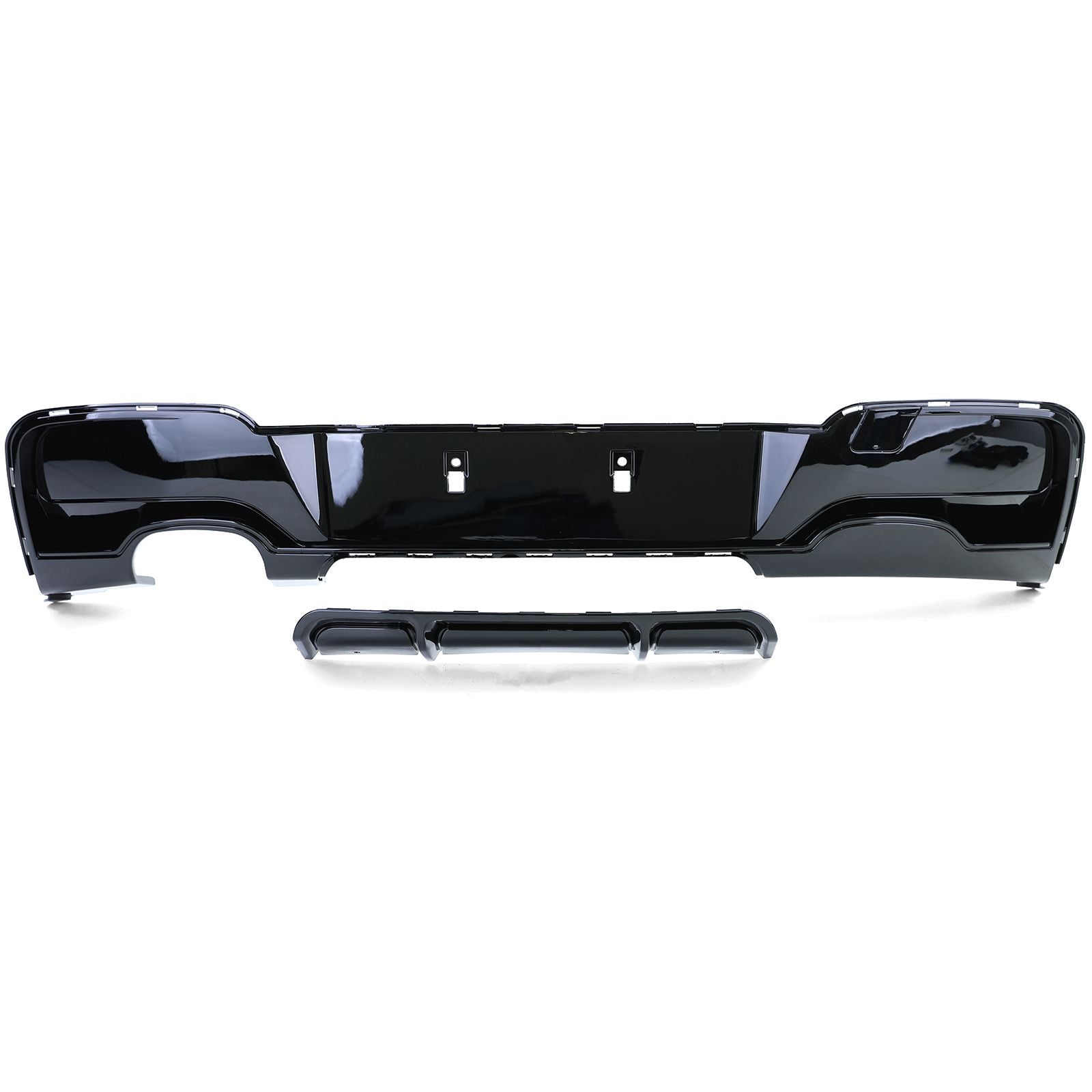 Heckdiffusor Schwarz Glanz passend für BMW 1er F20 F21 Vorfacelift