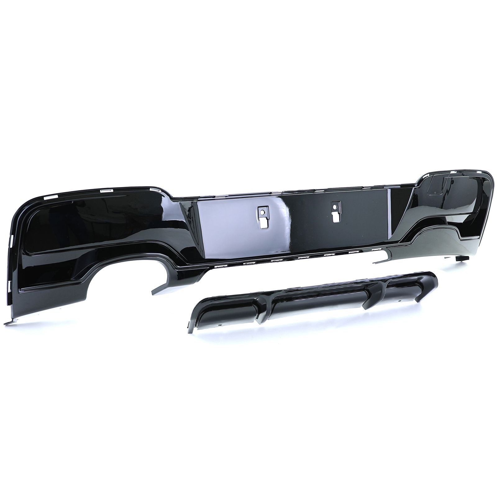 Heckdiffusor Schwarz Glanz passend für BMW 1er F20 F21 Vorfacelift
