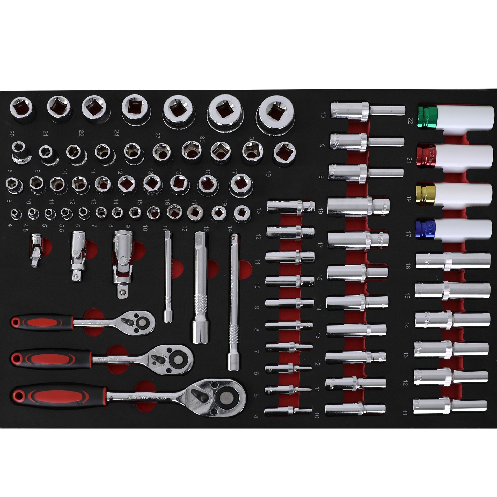 Werkstattwagen mit Werkzeugset – 258-teilig, fahrbar