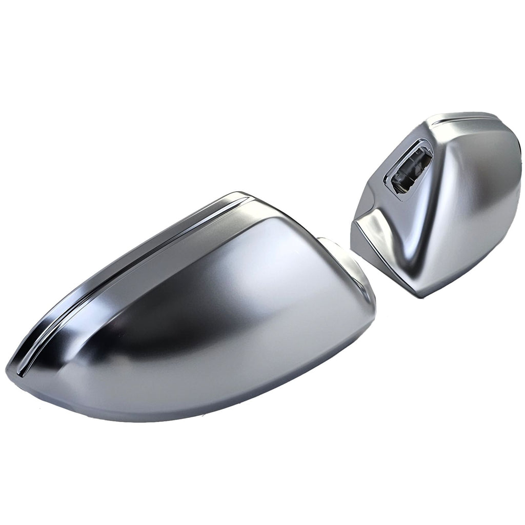 Spiegelkappen passend für Audi A6 C7 4G Silber Matt