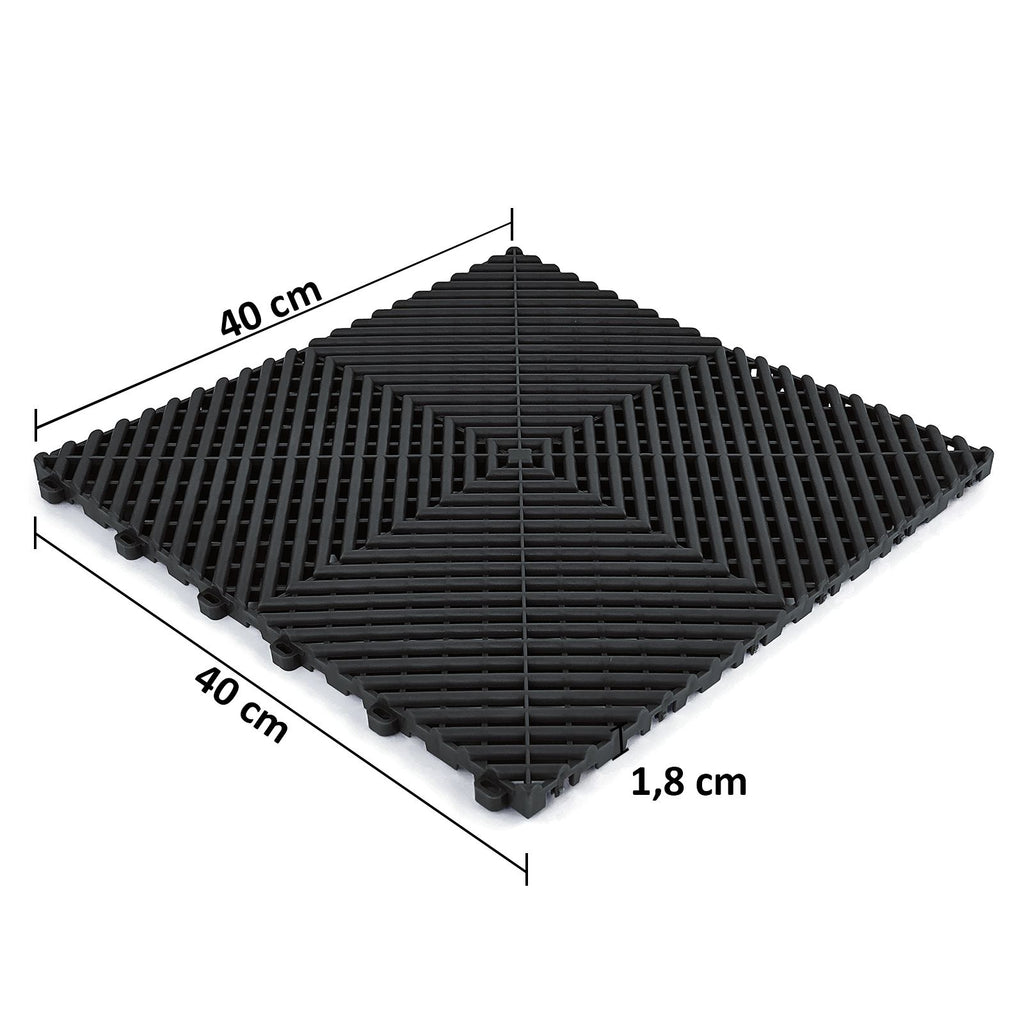 Performance Werkstattboden 40×40 cm – Klickfliese in vielen Farben