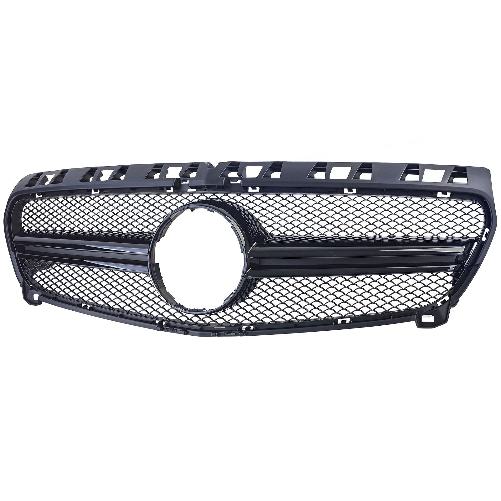 Kühlergrill Doppelsteg Schwarz Glanz – passend für Mercedes A-Klasse W176 Vorfacelift