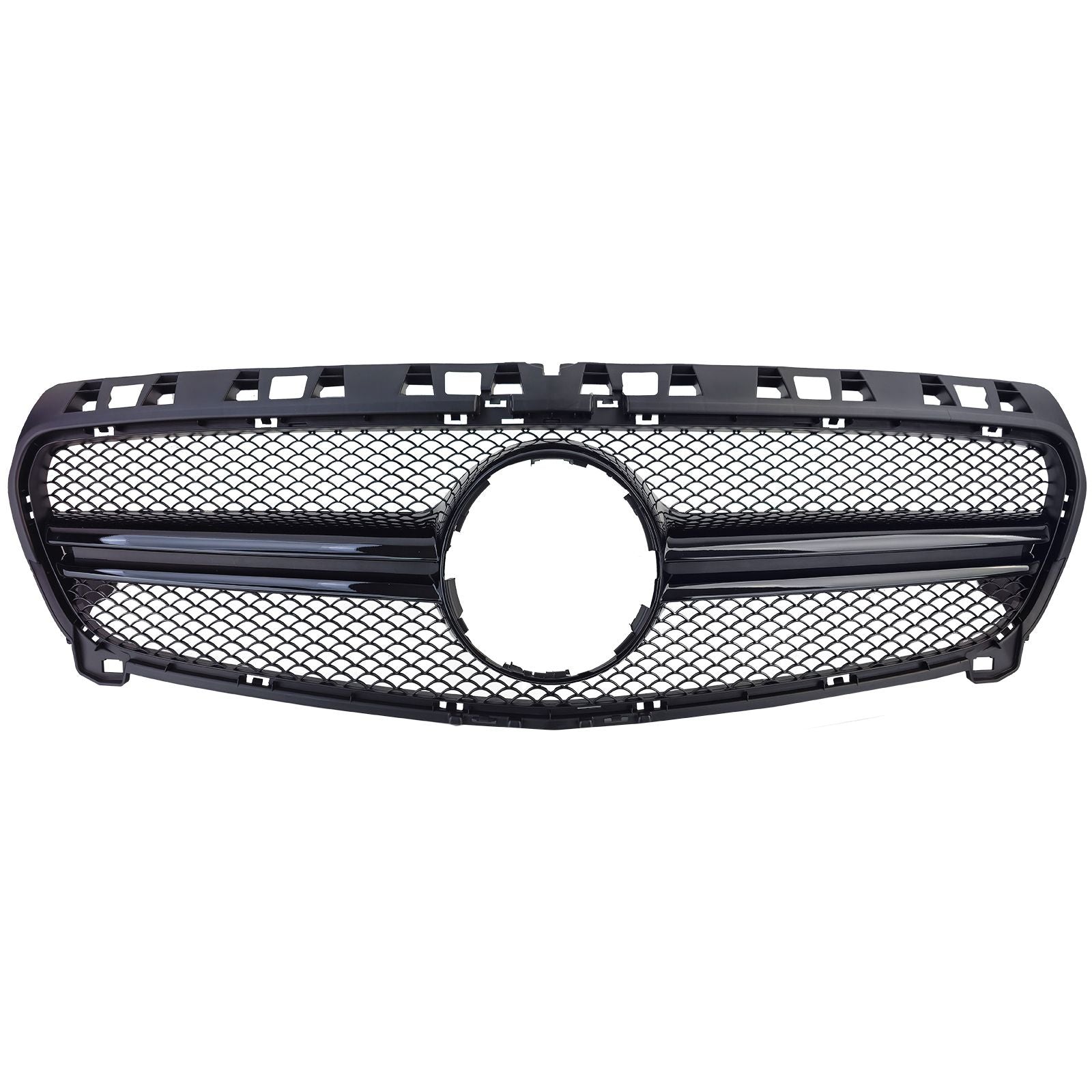 Kühlergrill Doppelsteg Schwarz Glanz – passend für Mercedes A-Klasse W176 Vorfacelift