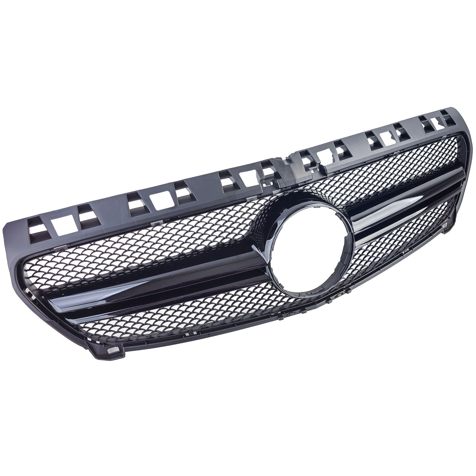 Kühlergrill Doppelsteg Schwarz Glanz – passend für Mercedes A-Klasse W176 Vorfacelift