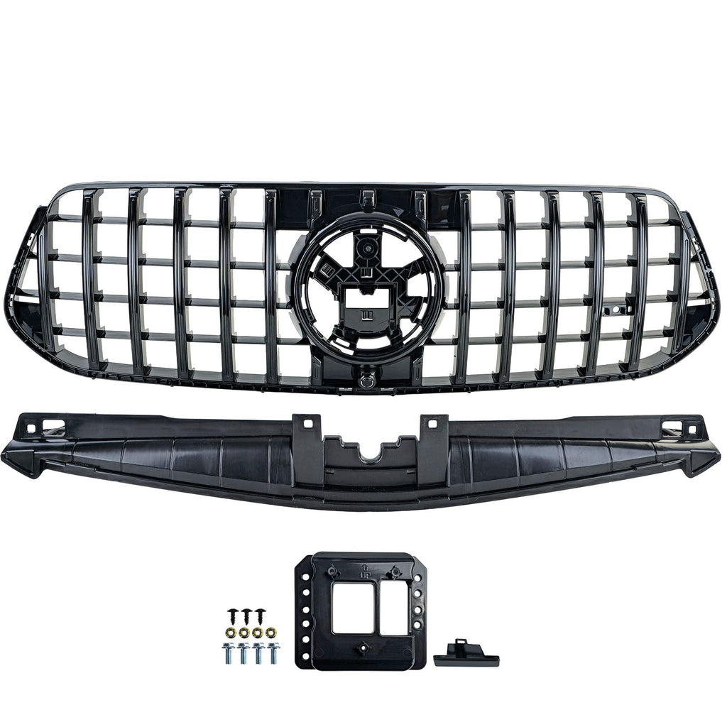 Kühlergrill Schwarz Glanz – passend für Mercedes GLE V167 / C167 Facelift