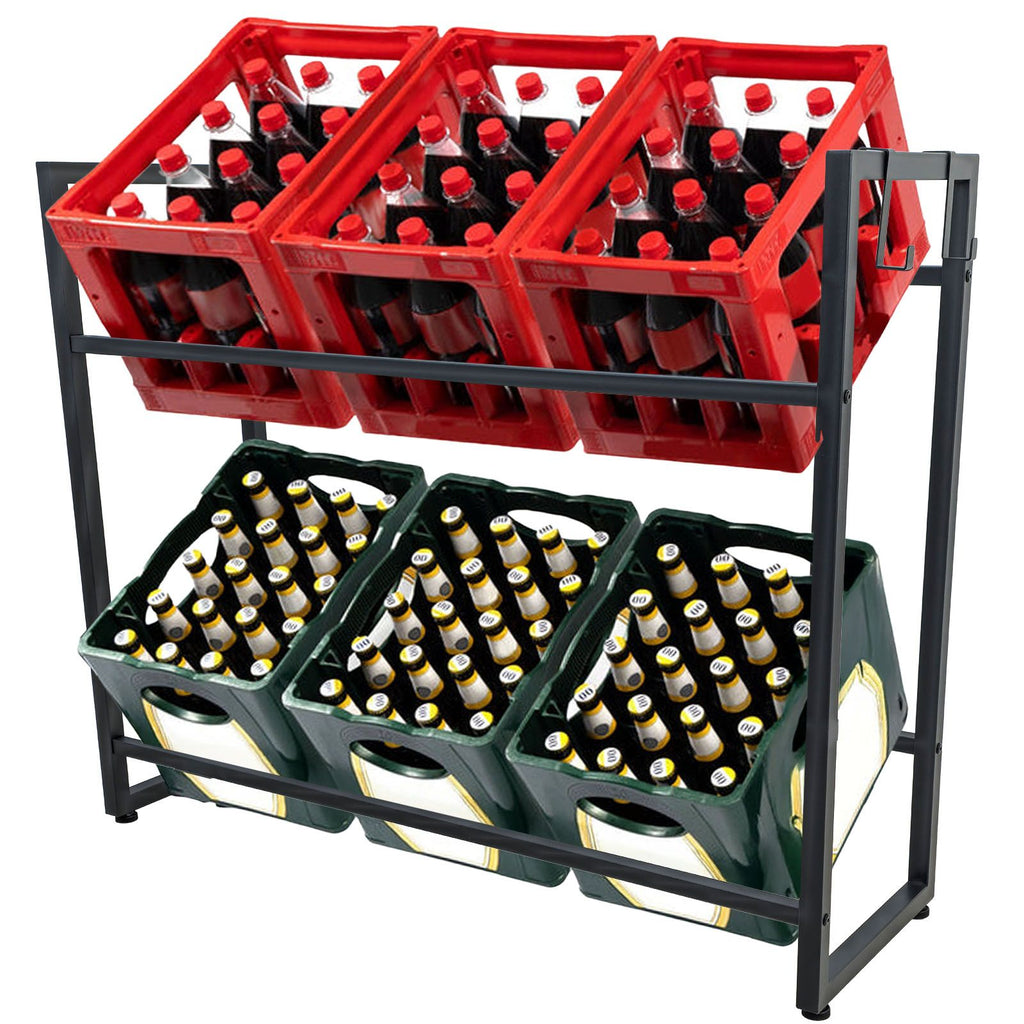 Getränkekistenregal für 6 Kisten – stabile Metallkonstruktion