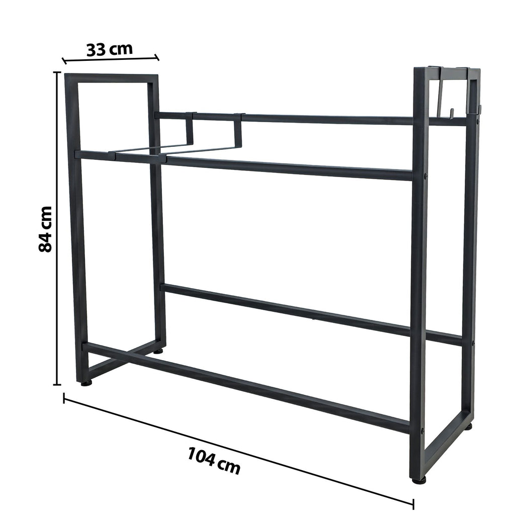 Getränkekistenregal für 6 Kisten – stabile Metallkonstruktion