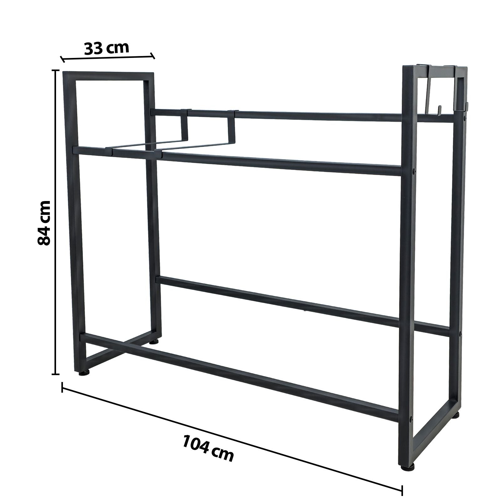 Getränkekistenregal für 6 Kisten – stabile Metallkonstruktion