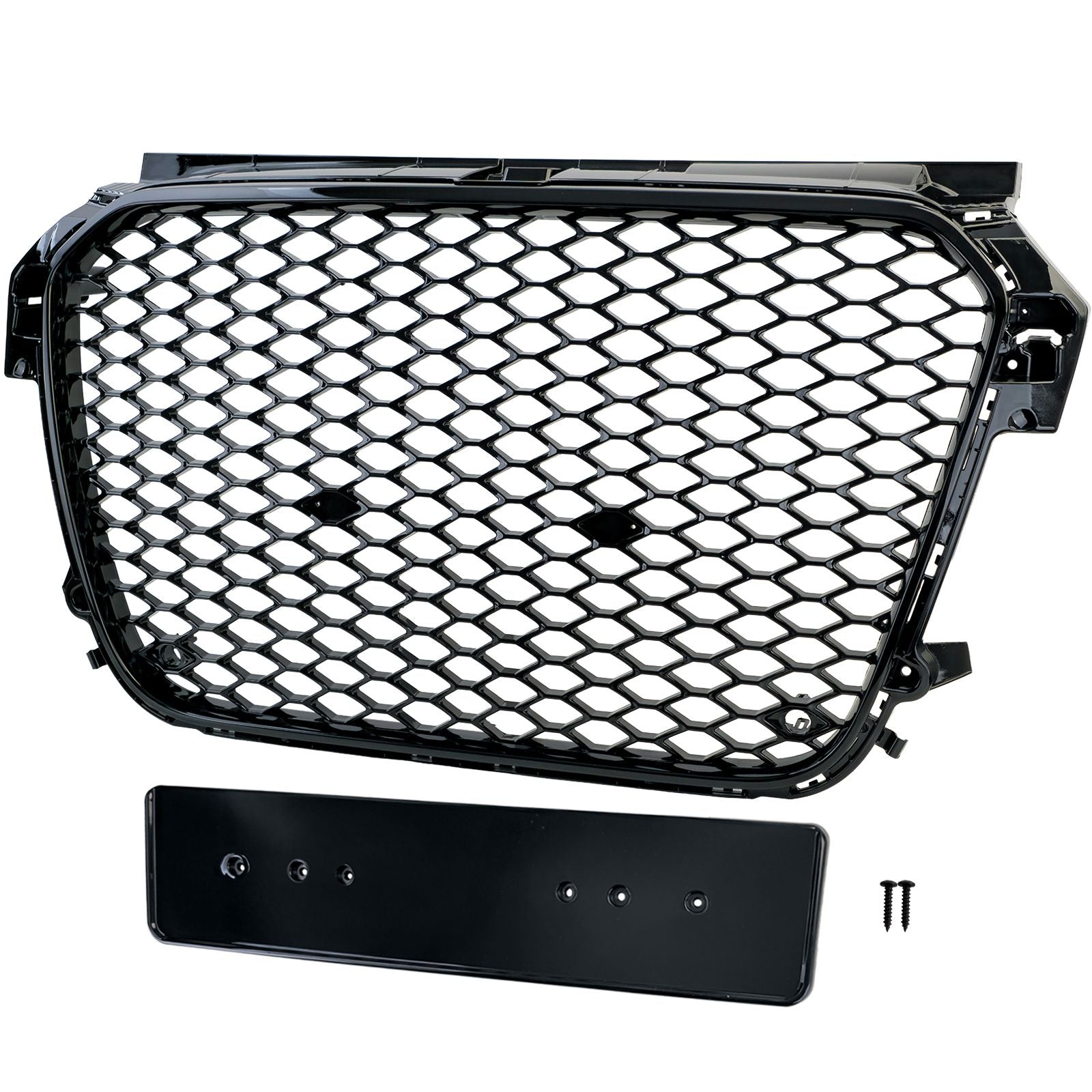 Wabengrill Schwarz glänzend – passend für Audi A1 8X Vorfacelift