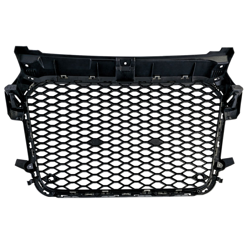 Wabengrill Schwarz glänzend – passend für Audi A1 8X Vorfacelift