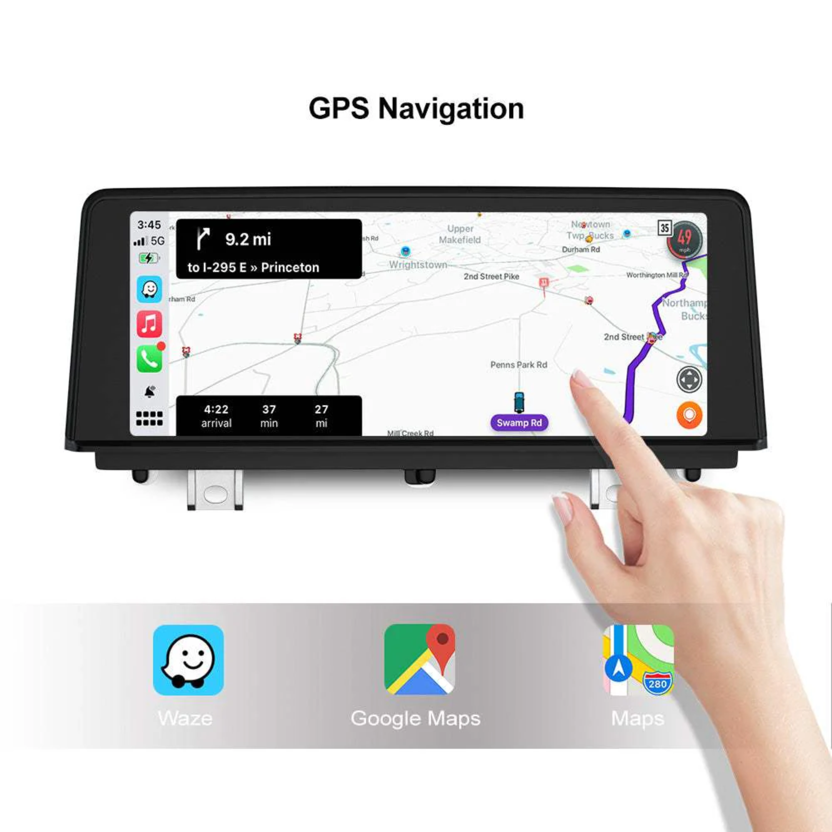 Wireless Apple CarPlay & Android Auto Display - passend für BMW 1er F20 F21 (CIC / NBT / NBT EVO)