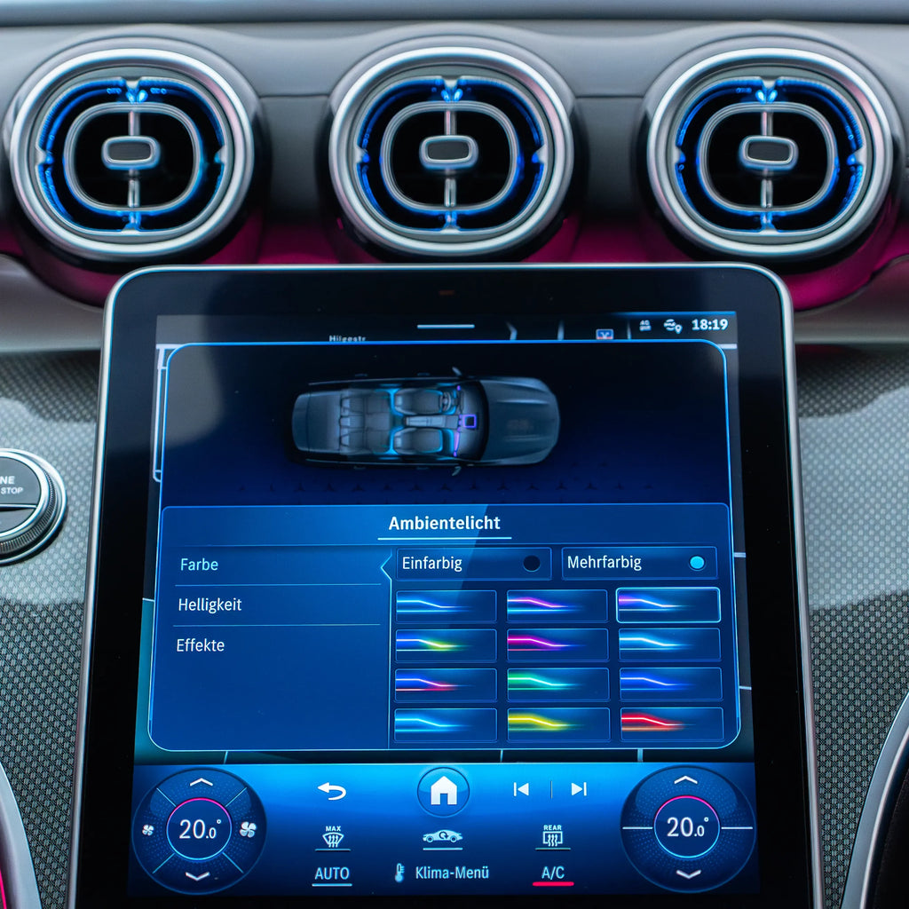 Mercedes GLC X254 Beleuchtete Lüftungsdüsen | Vorne & Hinten Komplett Set