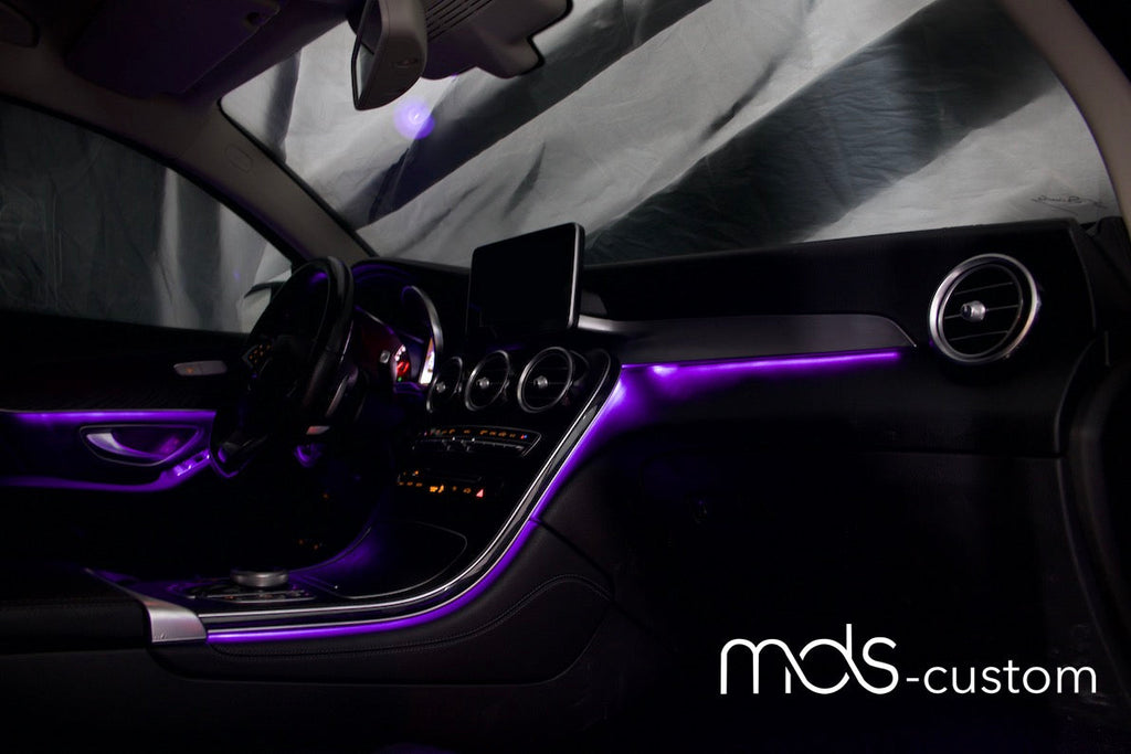 Mercedes X253 Beifahrerleiste mit Ambientebeleuchtung – Nachrüstsatz für Mercedes GLC