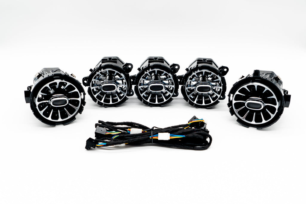 Mercedes A-Klasse W177 Beleuchtete Lüftungsdüsen | Turbinen Optik