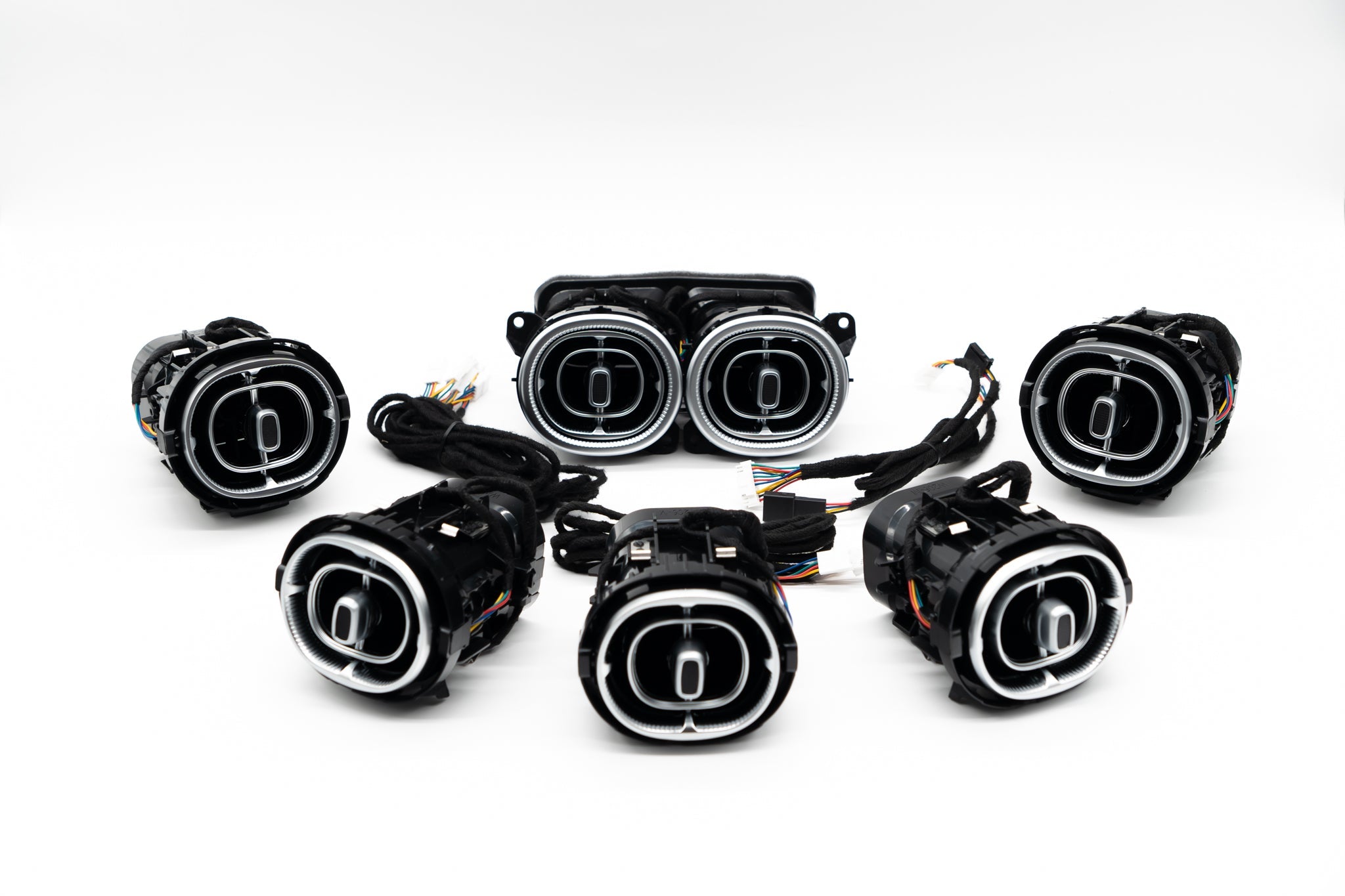 Mercedes GLC X254 Beleuchtete Lüftungsdüsen | Vorne & Hinten Komplett Set