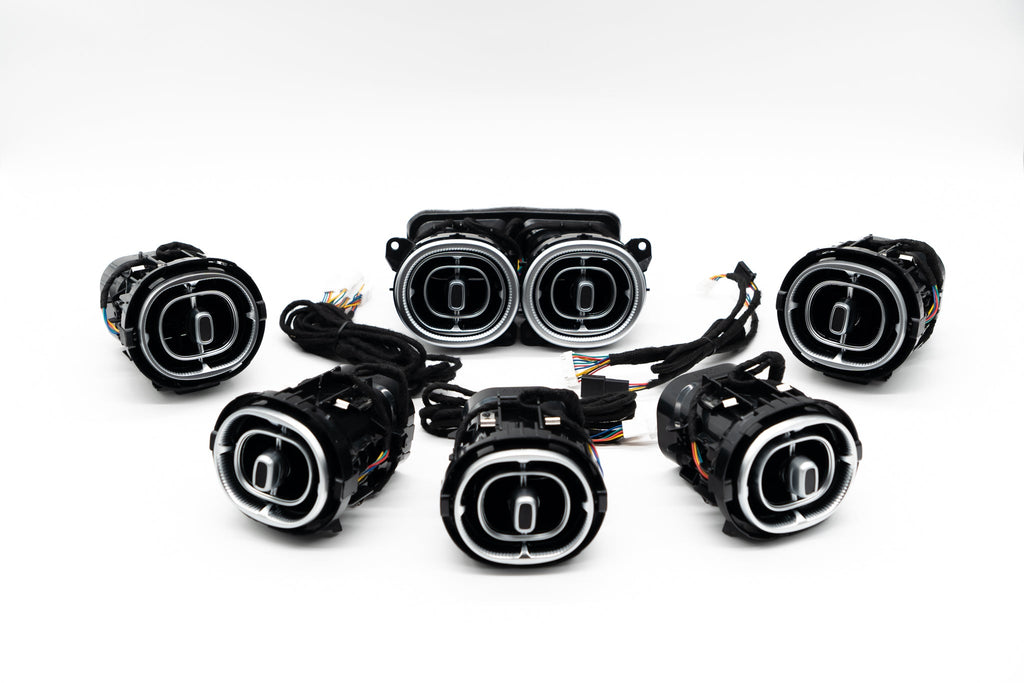 Mercedes GLC X254 Beleuchtete Lüftungsdüsen | Vorne & Hinten Komplett Set