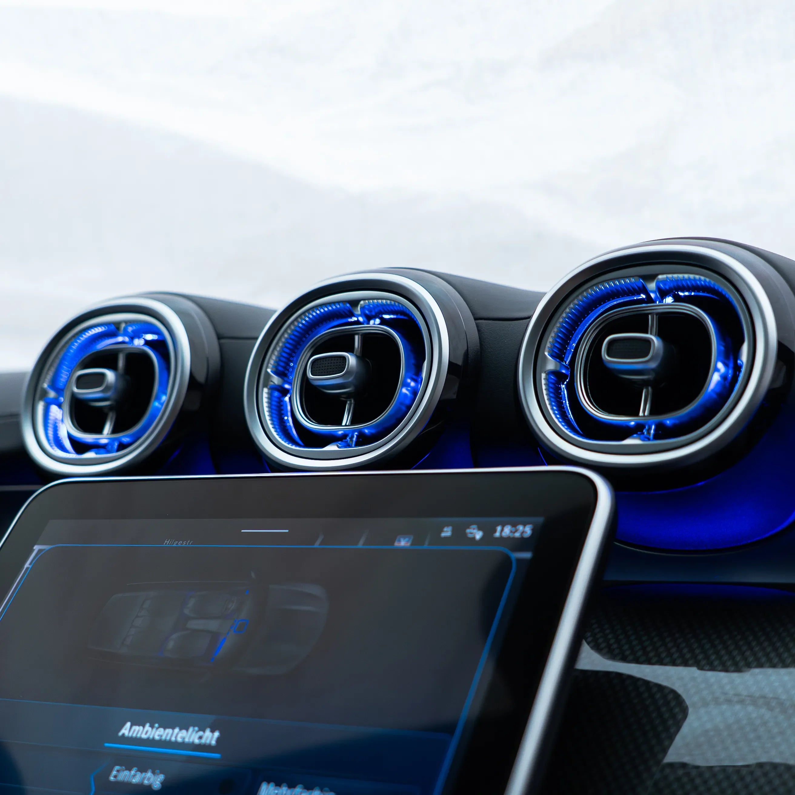 Mercedes GLC X254 Beleuchtete Lüftungsdüsen | Vorne & Hinten Komplett Set