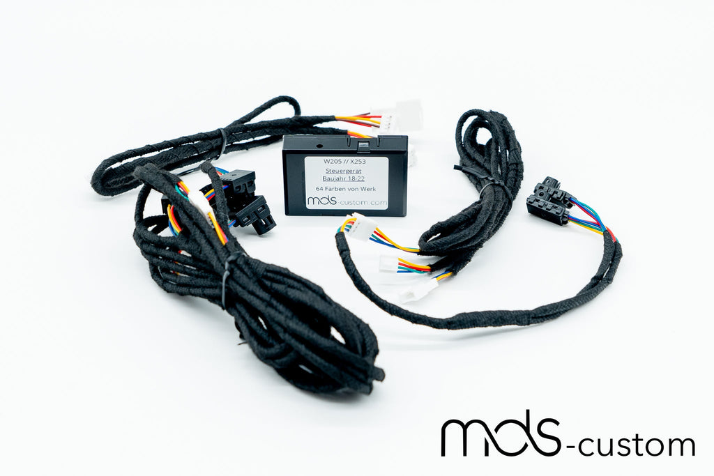 Mercedes W205 Lüftungsdüsen mit Ambientebeleuchtung – Nachrüstsatz für Mercedes C-Klasse