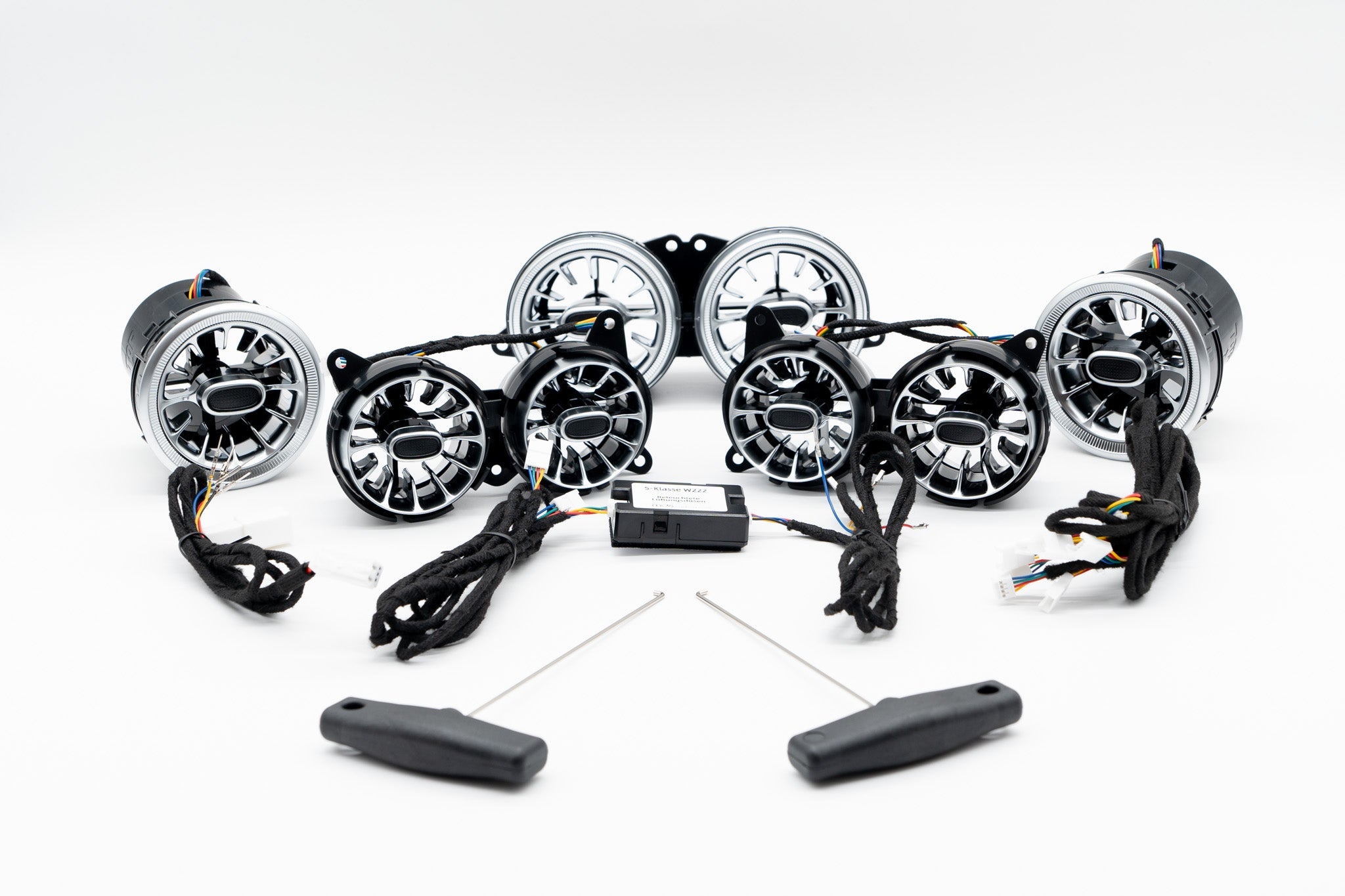 Mercedes S-Klasse W222 Beleuchtete Lüftungsdüsen | Vorne & Hinten