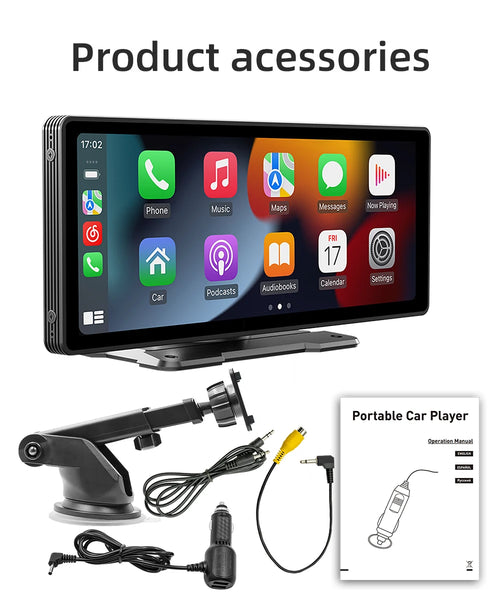 10,2” Smart Display – Apple CarPlay & Android Auto | Universal für jedes Auto | Plug & Play