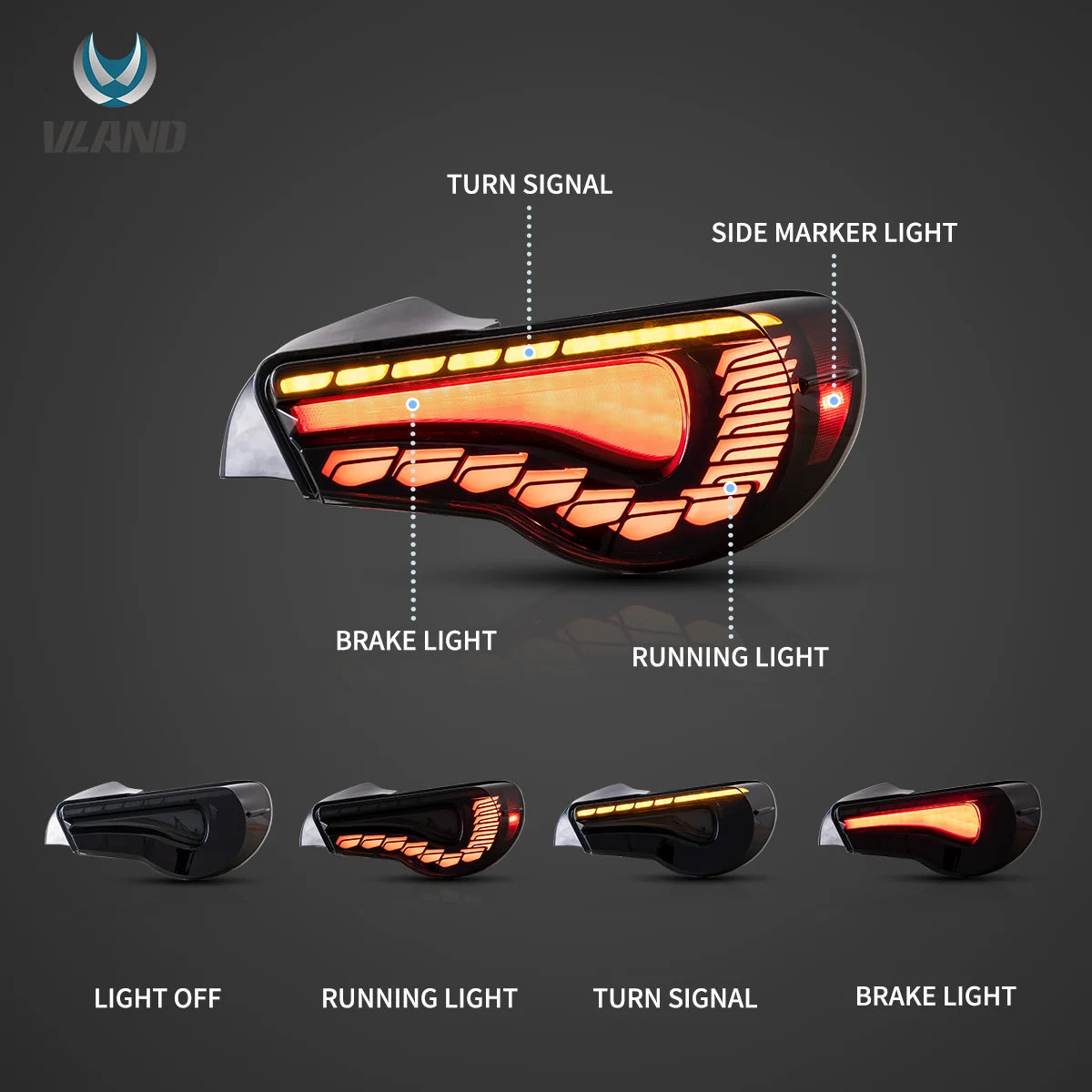 OLED Rückleuchten passend für Toyota GT86 / Subaru BRZ