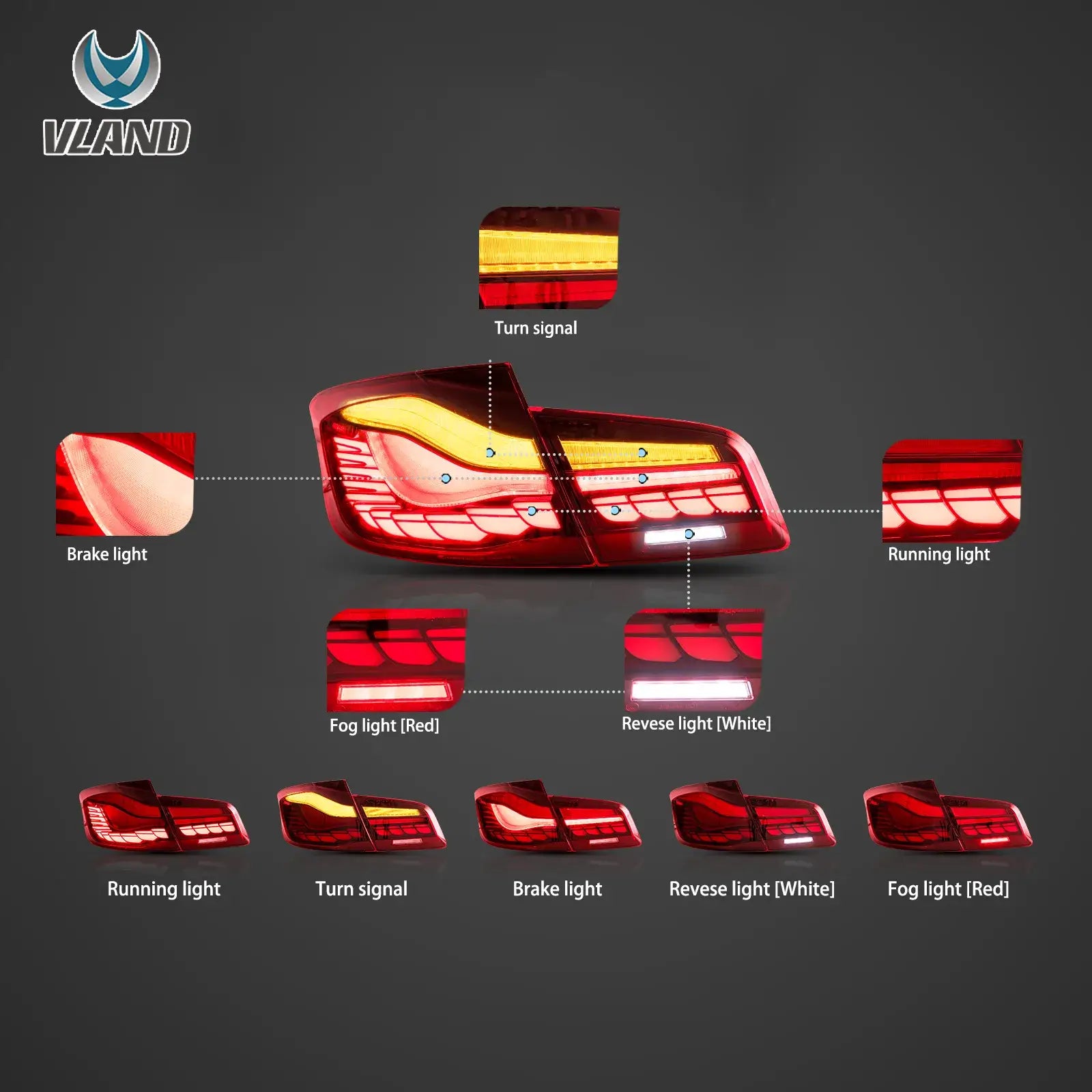 OLED Rückleuchten passend für BMW 5er F10