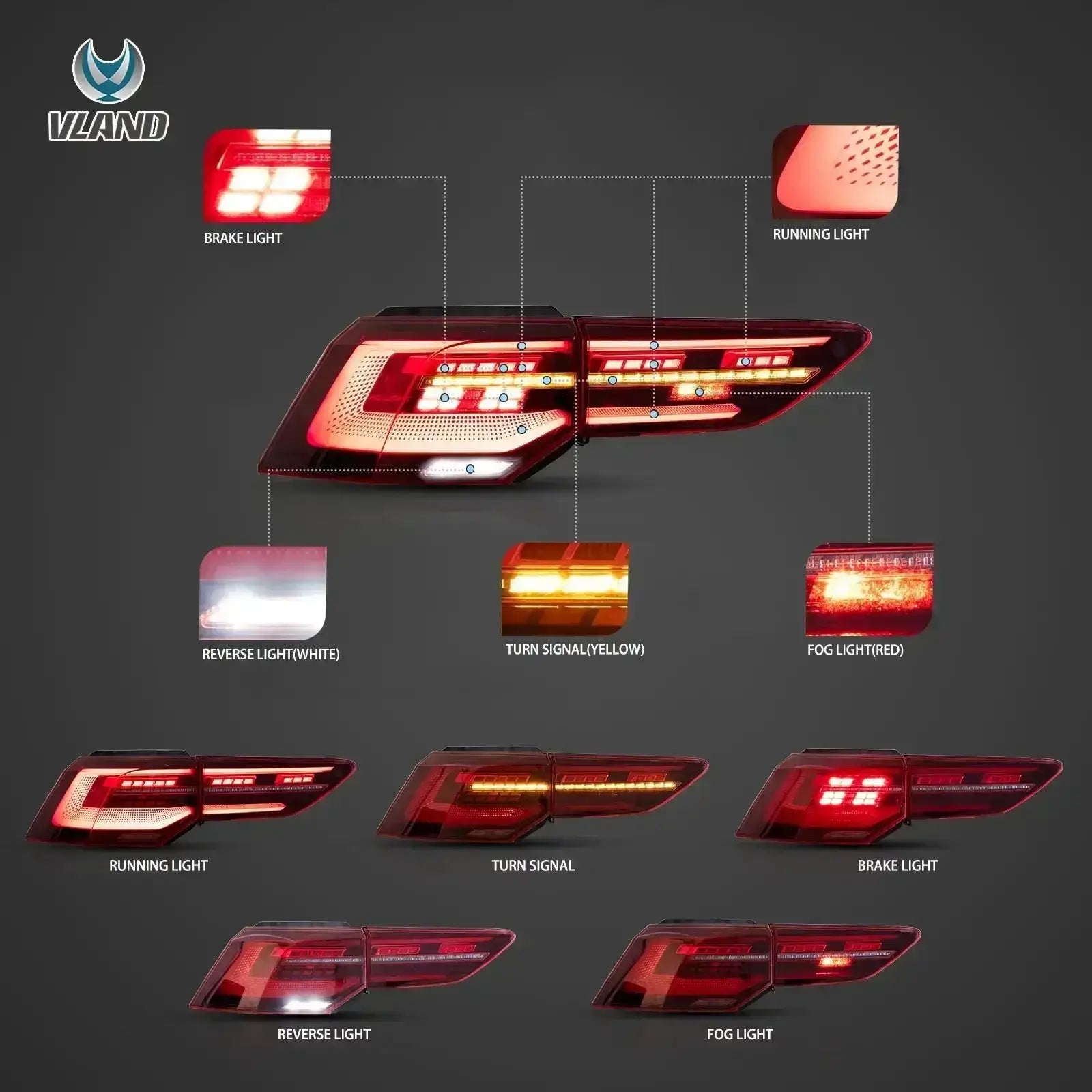 LED Rückleuchten passend für Golf 8