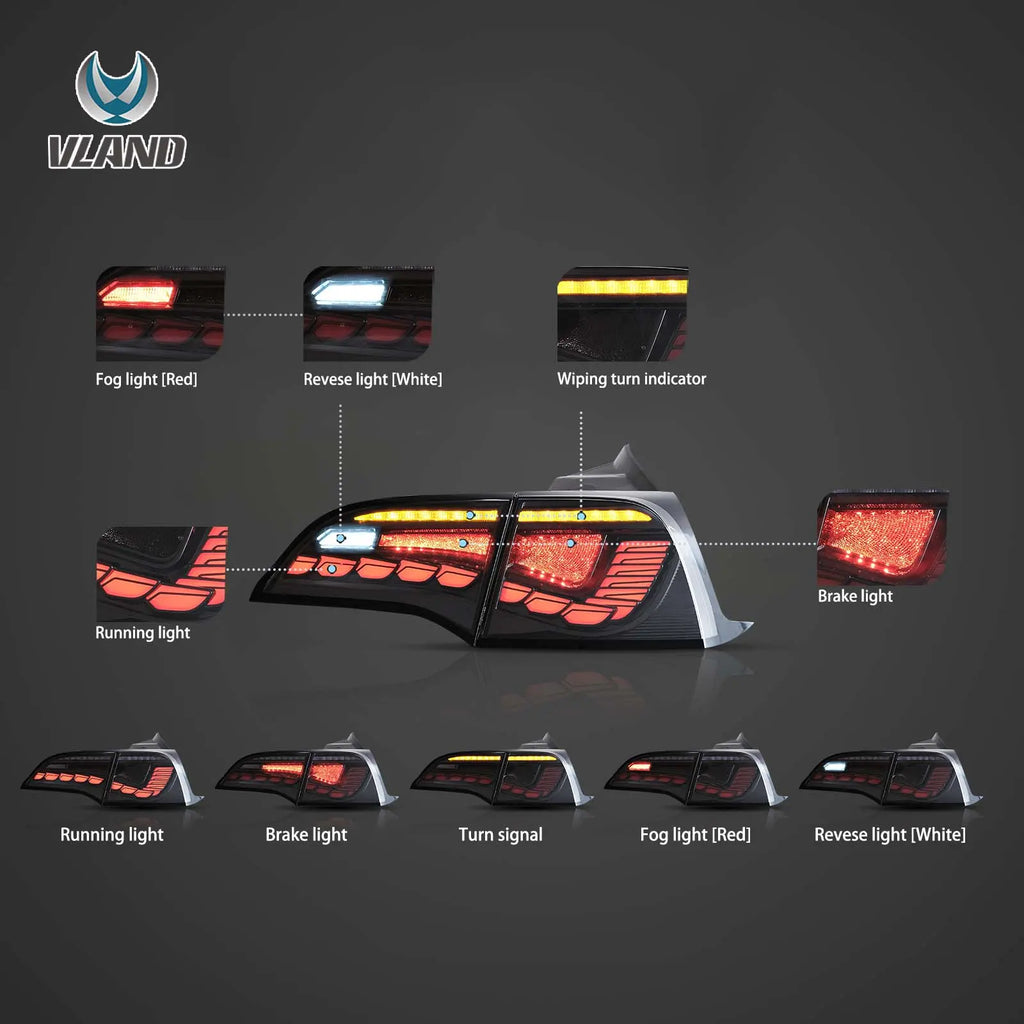 OLED Rückleuchten passend für Tesla Model Y 2020-2022 Model 3 2017-2022